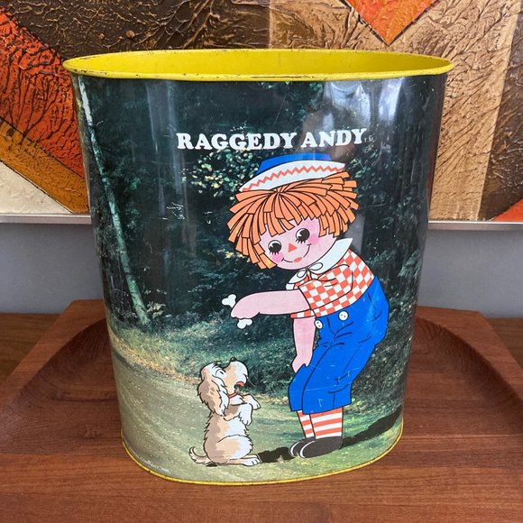 Raggedy Ann/Andy wastebasket - Picture 1 of 7